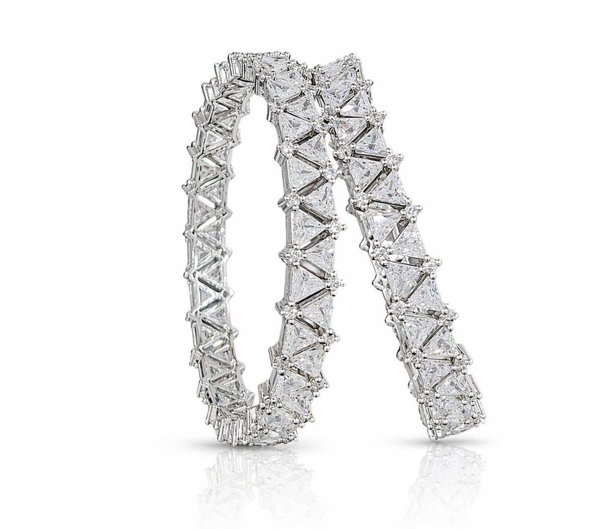 CZ Bangles 03378 - KRISHNA'S SWETA JEWELLERY