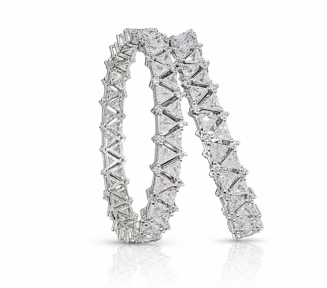 CZ Bangles 03378 - KRISHNA'S SWETA JEWELLERY