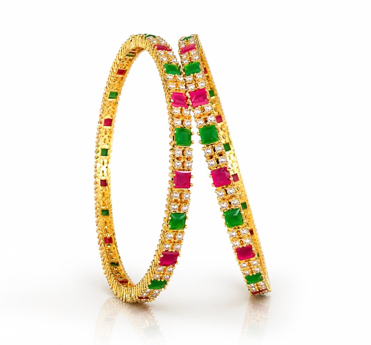 Cz Bangles 09653 - KRISHNA'S SWETA JEWELLERY