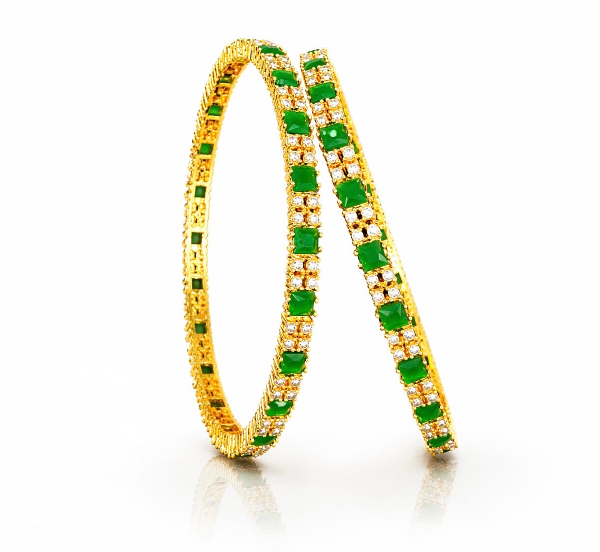 Cz Bangles 09653 - KRISHNA'S SWETA JEWELLERY