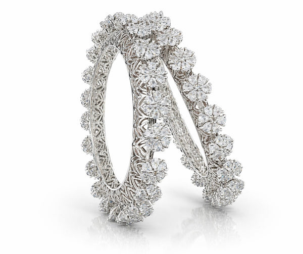 Cz Bangles 09702 - KRISHNA'S SWETA JEWELLERY