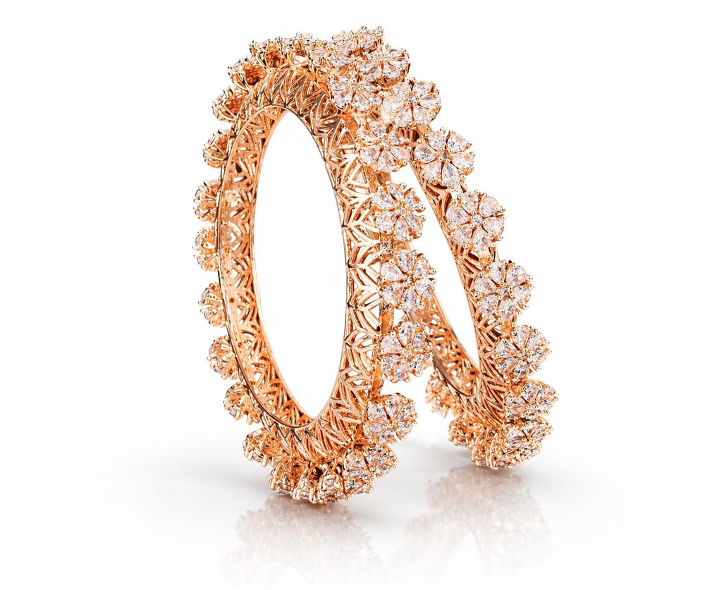 Cz Bangles 09702 - KRISHNA'S SWETA JEWELLERY
