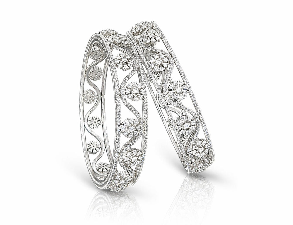 Cz Bangles 09721 - KRISHNA'S SWETA JEWELLERY
