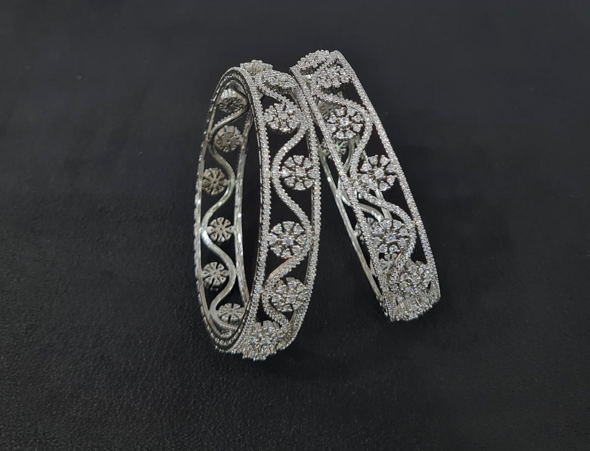 Cz Bangles 09721 - KRISHNA'S SWETA JEWELLERY