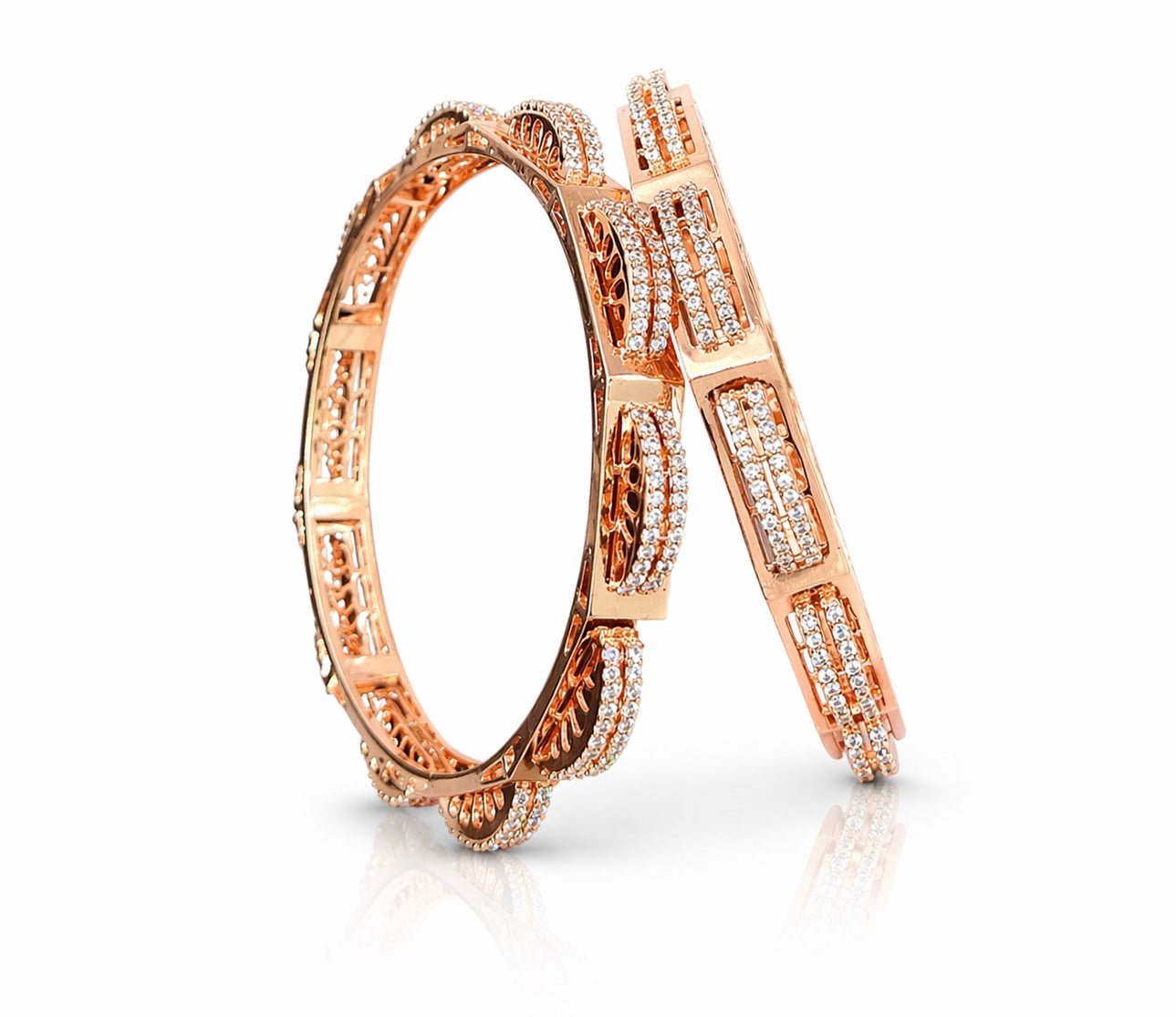 Cz Bangles 09730 - KRISHNA'S SWETA JEWELLERY