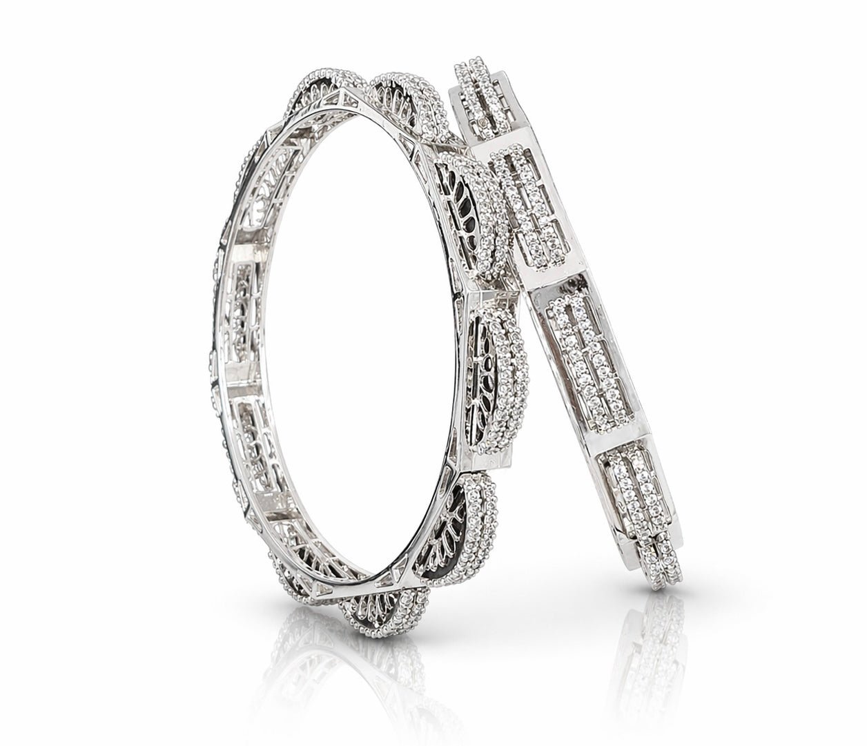 Cz Bangles 09730 - KRISHNA'S SWETA JEWELLERY