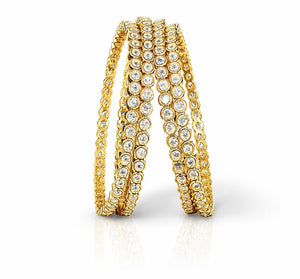 Cz Bangles 09767 - KRISHNA'S SWETA JEWELLERY