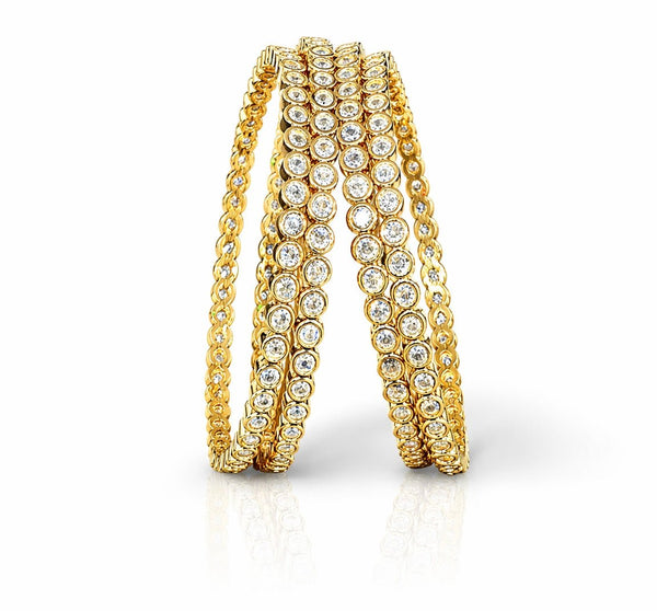 Cz Bangles 09767 - KRISHNA'S SWETA JEWELLERY