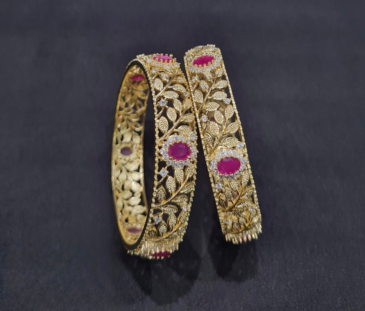 Cz Bangles 09802 - KRISHNA'S SWETA JEWELLERY