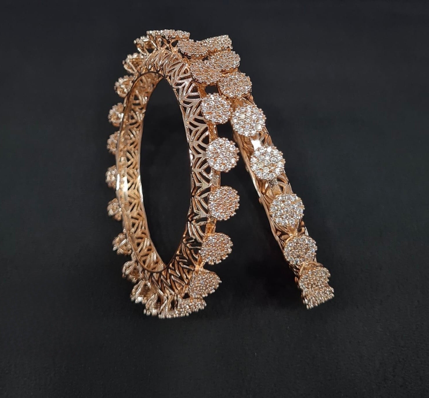 Cz Bangles 09851 - KRISHNA'S SWETA JEWELLERY