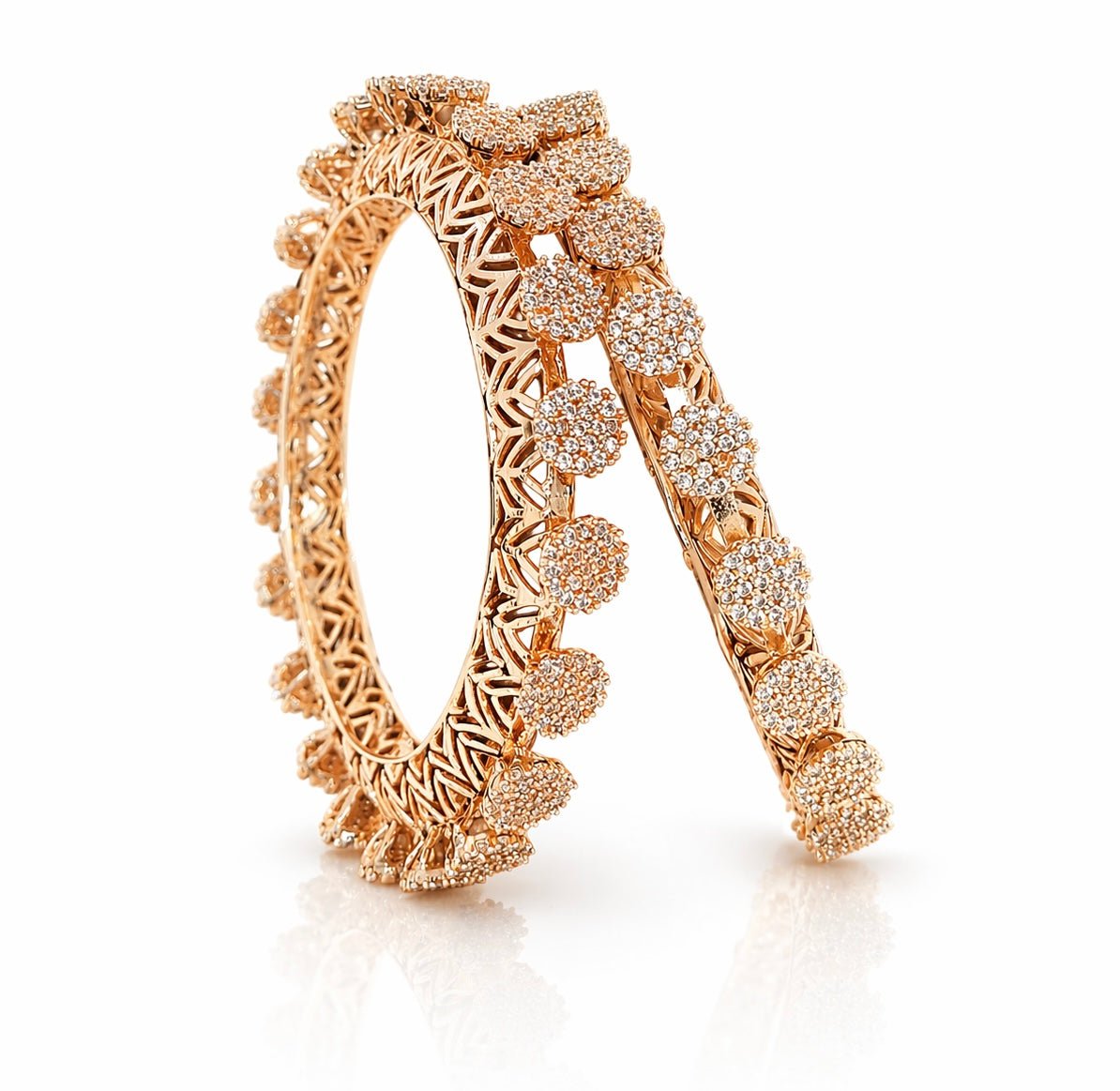 Cz Bangles 09851 - KRISHNA'S SWETA JEWELLERY