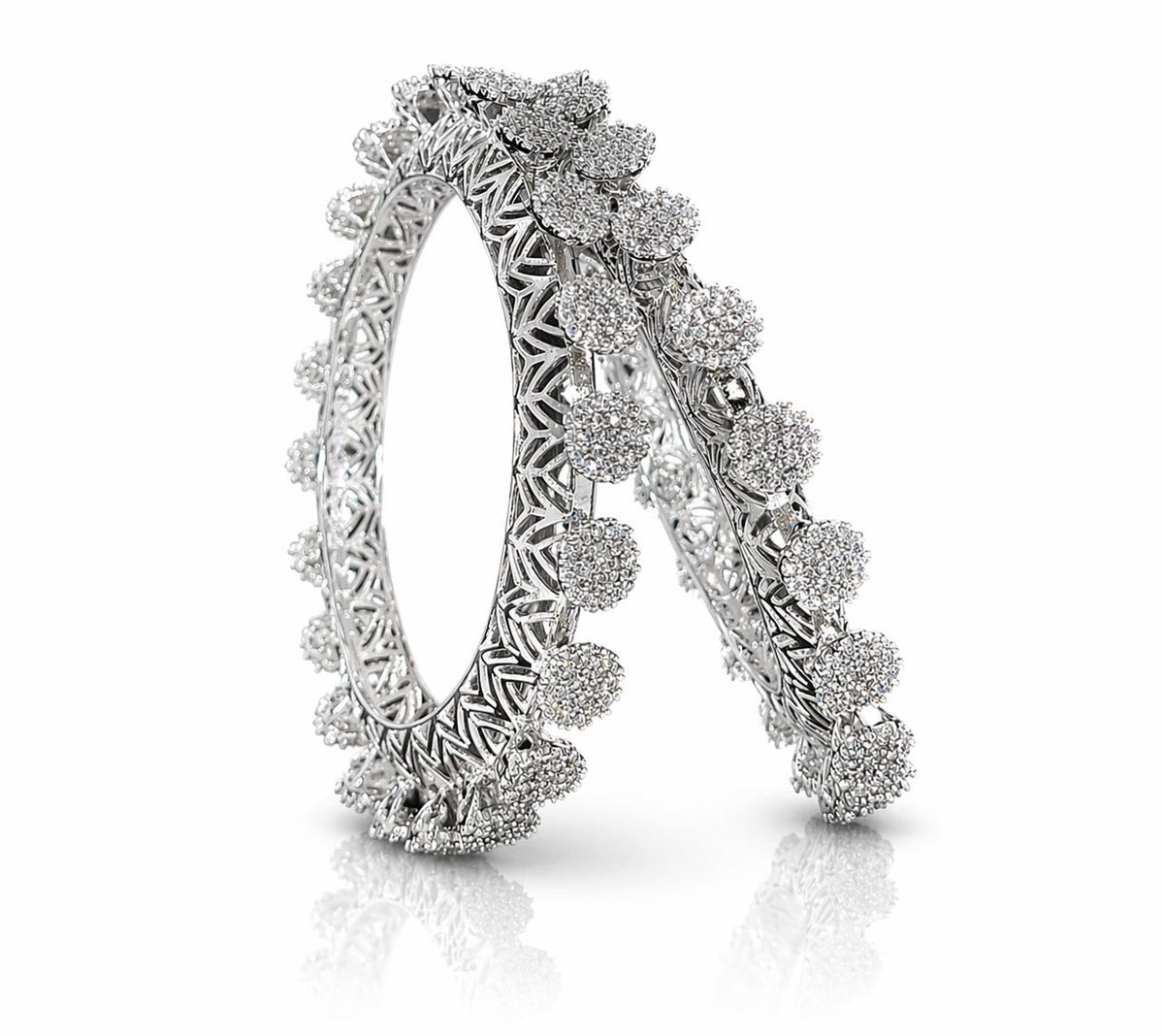 Cz Bangles 09851 - KRISHNA'S SWETA JEWELLERY