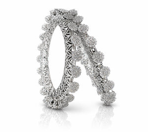 Cz Bangles 09851 - KRISHNA'S SWETA JEWELLERY