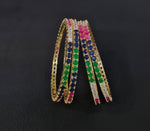 Cz Bangles 4mm Bangles 00486 - KRISHNA'S SWETA JEWELLERY
