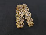 Cz Bangles Gold 09711 - KRISHNA'S SWETA JEWELLERY