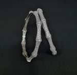 Cz Bangles Silver 09762 - KRISHNA'S SWETA JEWELLERY