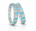 Cz Bangles Silver 09776 - KRISHNA'S SWETA JEWELLERY
