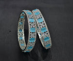 Cz Bangles Silver 09776 - KRISHNA'S SWETA JEWELLERY