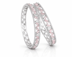 Cz Bangles Silver 09789 - KRISHNA'S SWETA JEWELLERY