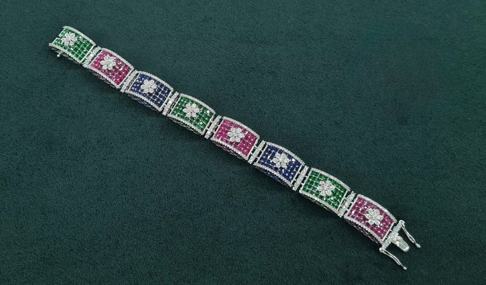 Cz Bracelet 05168 - KRISHNA'S SWETA JEWELLERY