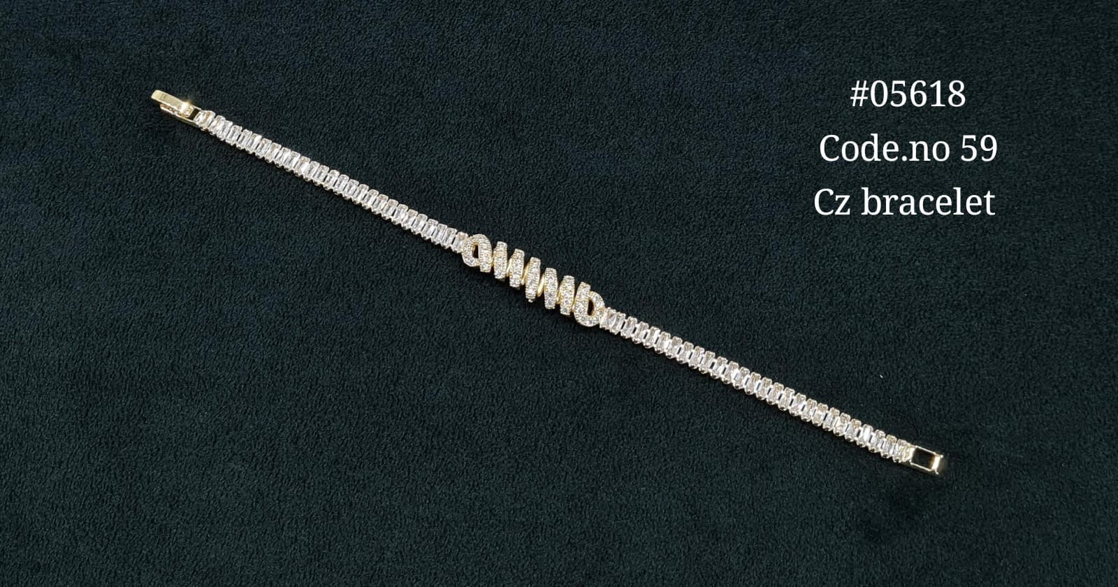 Cz Bracelet 05618 - KRISHNA'S SWETA JEWELLERY