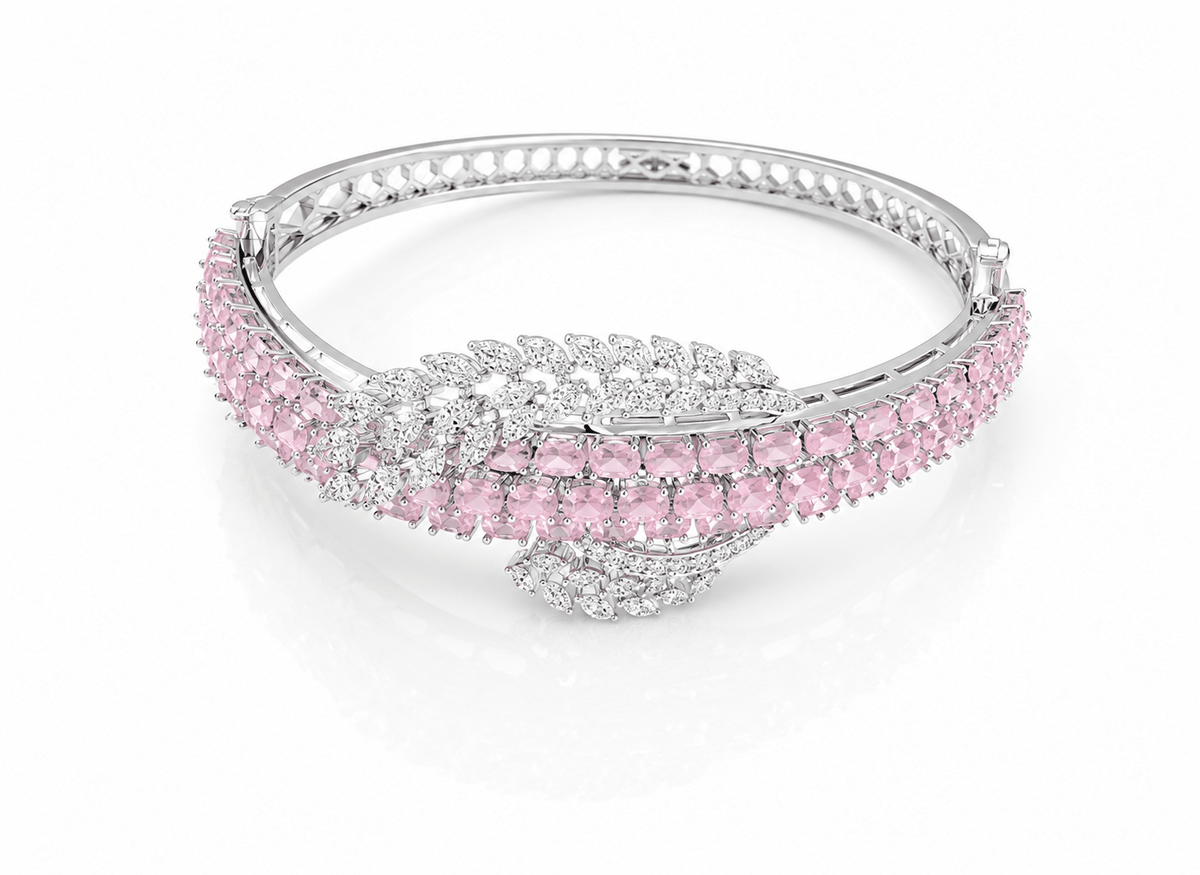 Cz Bracelet 08235 - KRISHNA'S SWETA JEWELLERY