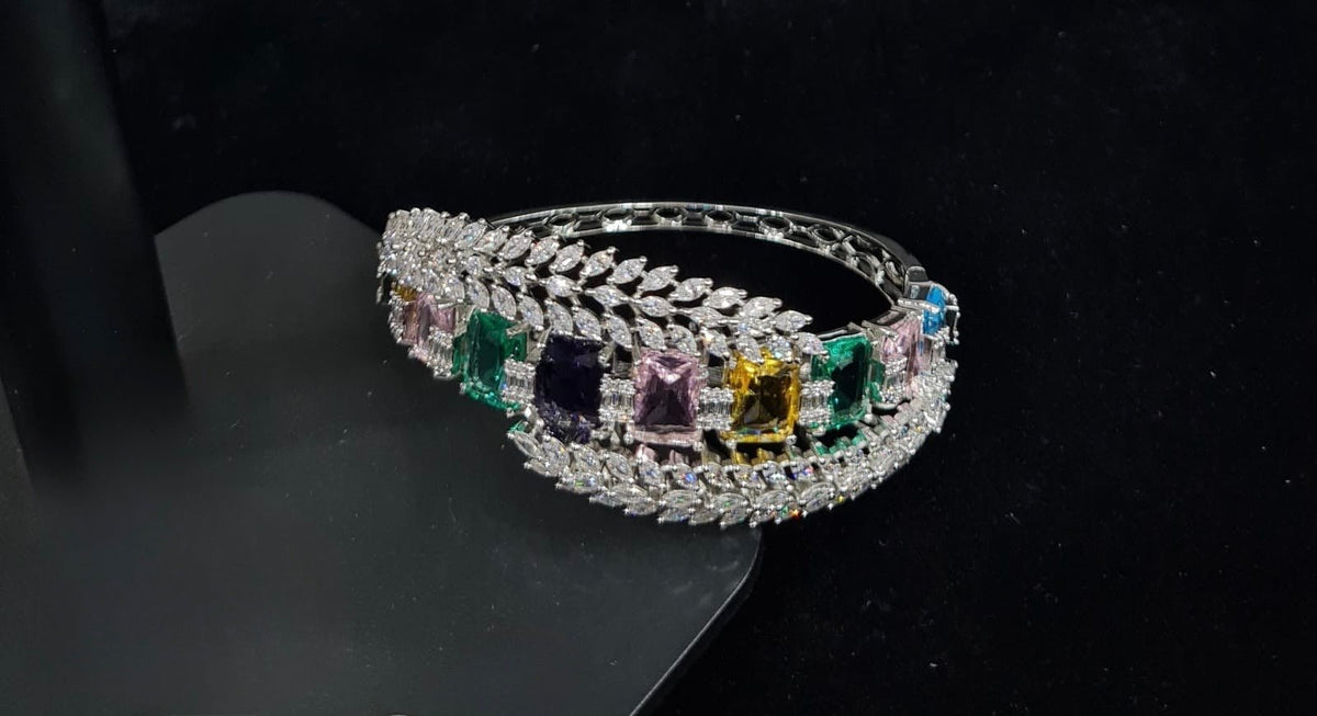 Cz Bracelet 08240 - KRISHNA'S SWETA JEWELLERY