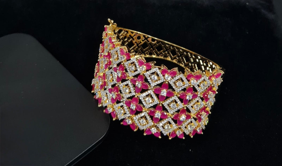 Cz Bracelet 08241 - KRISHNA'S SWETA JEWELLERY