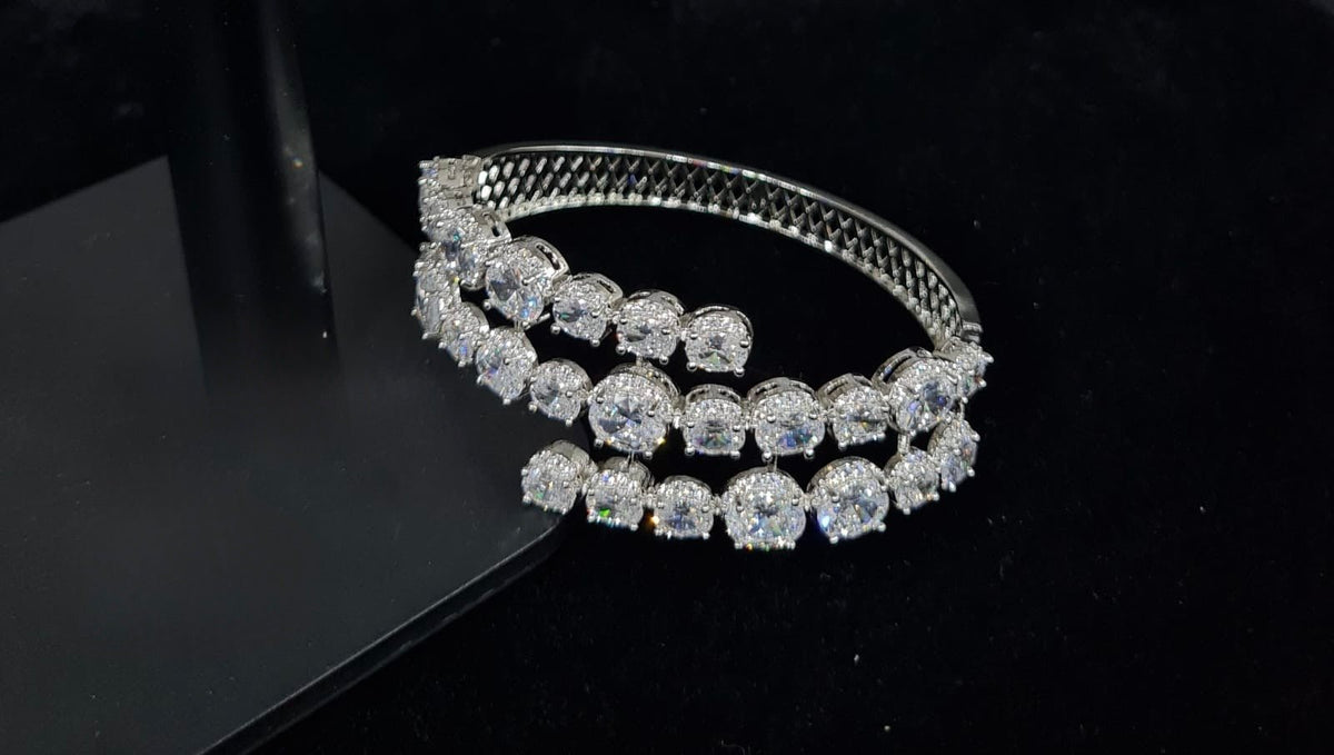 Cz Bracelet 08249 - KRISHNA'S SWETA JEWELLERY