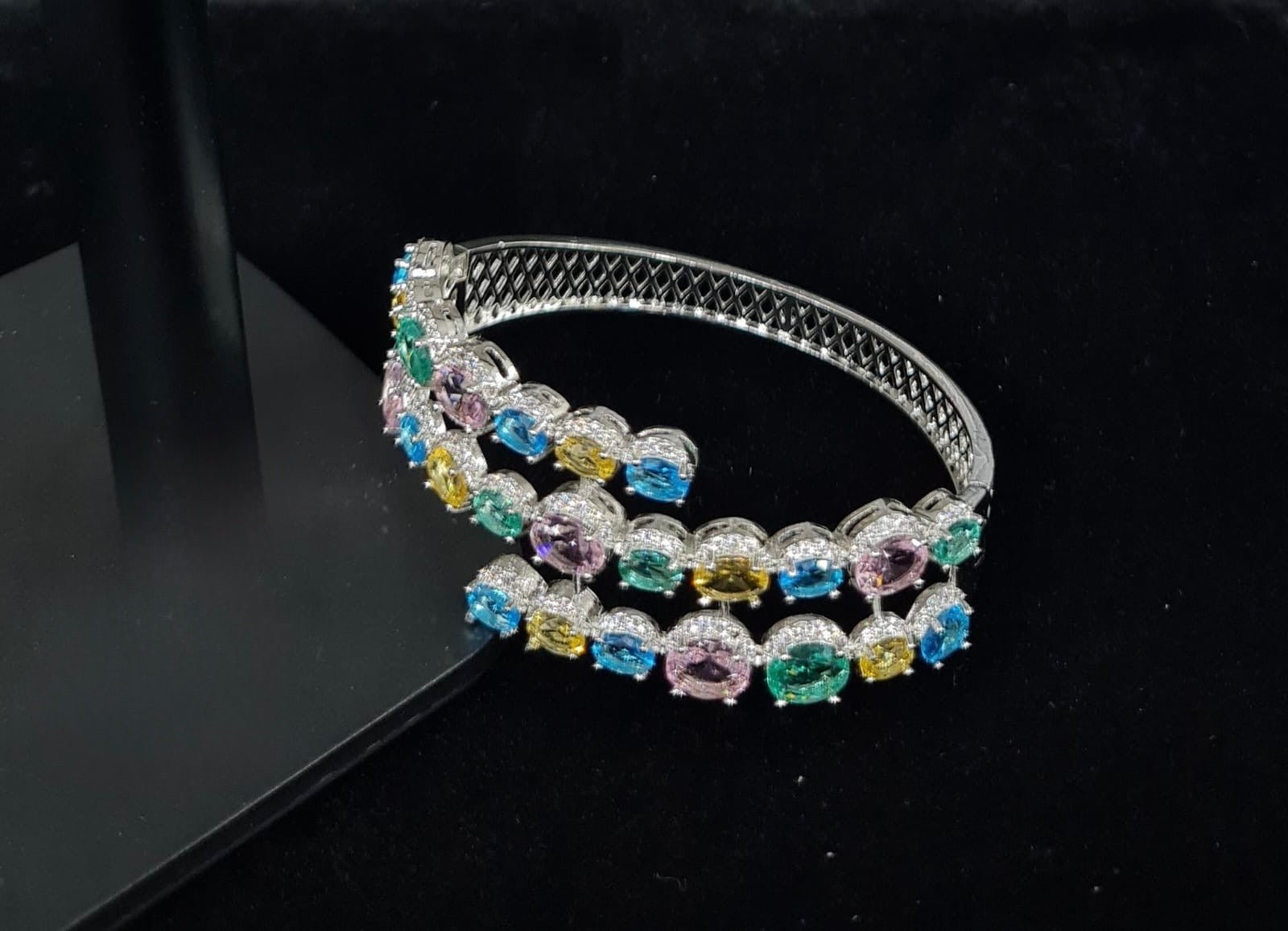 Cz Bracelet 08249 - KRISHNA'S SWETA JEWELLERY
