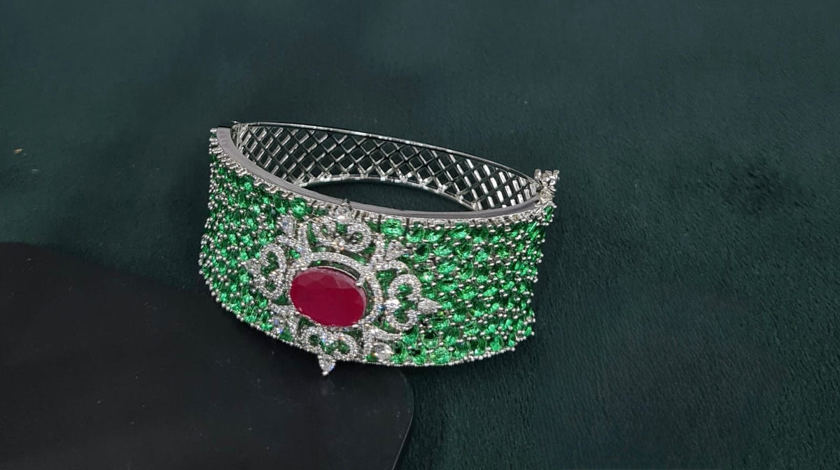 Cz Bracelet 08639 - KRISHNA'S SWETA JEWELLERY