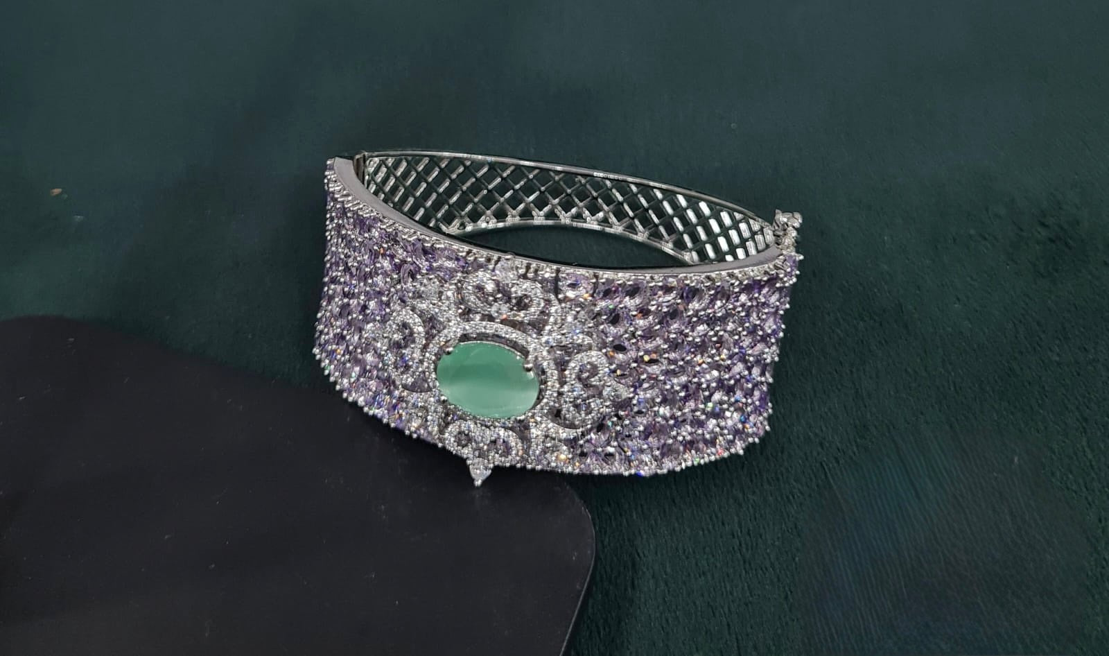 Cz Bracelet 08639 - KRISHNA'S SWETA JEWELLERY