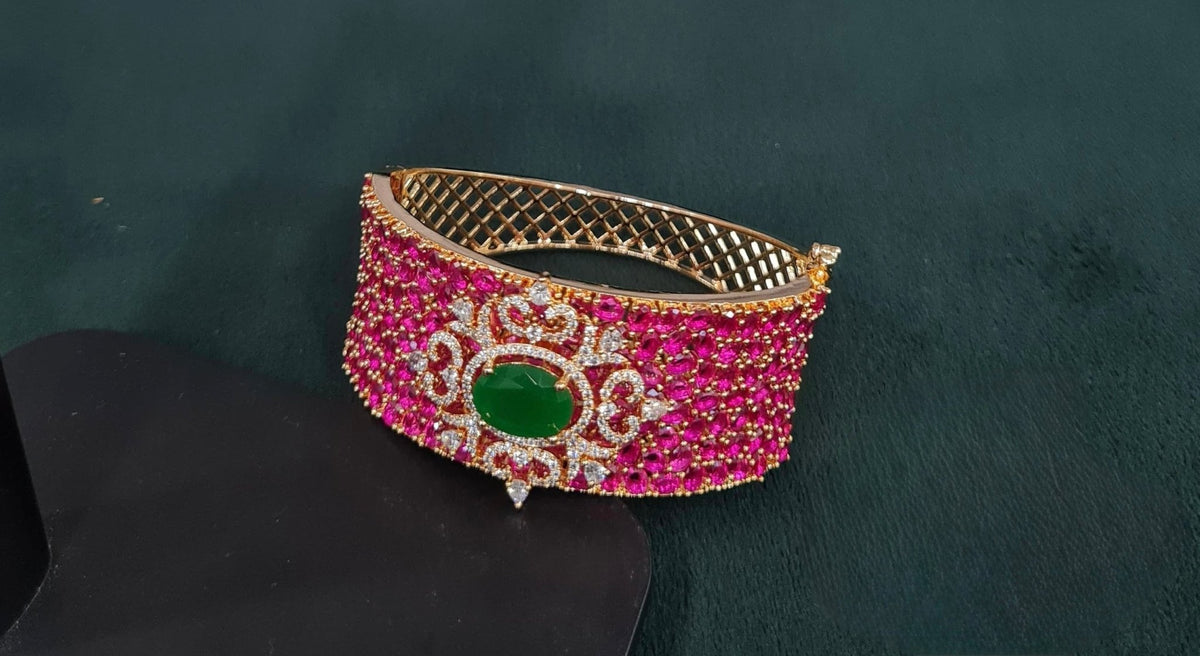 Cz Bracelet 08639 - KRISHNA'S SWETA JEWELLERY