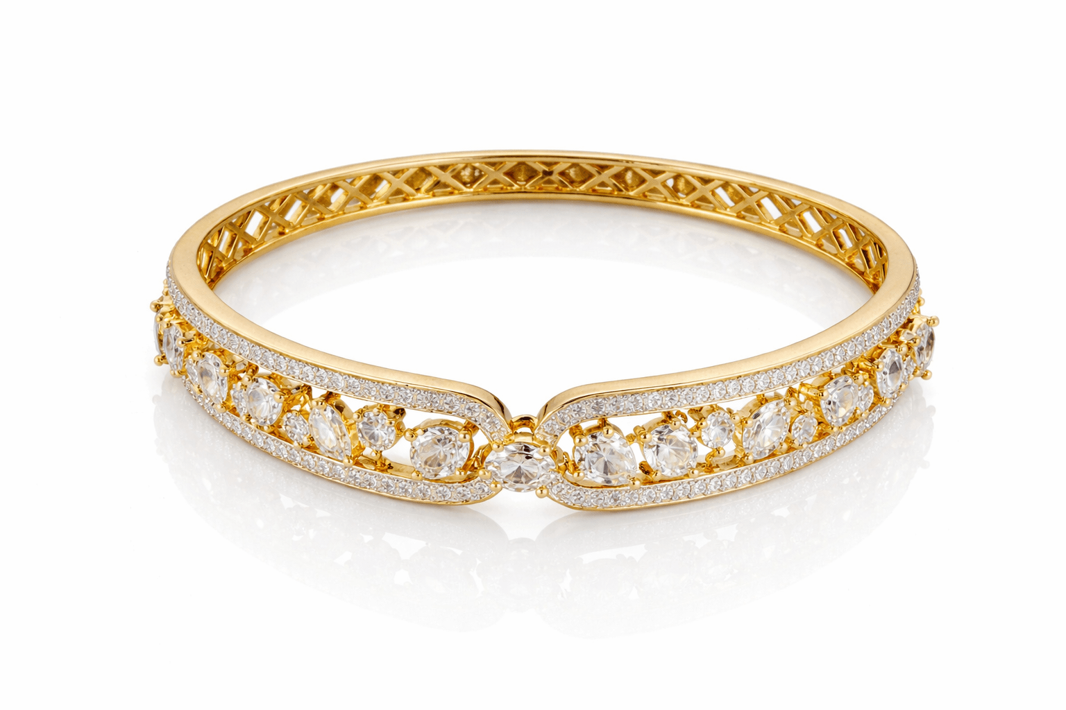 Cz Bracelet 09167 - KRISHNA'S SWETA JEWELLERY