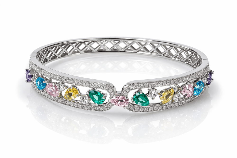 Cz Bracelet 09167 - KRISHNA'S SWETA JEWELLERY