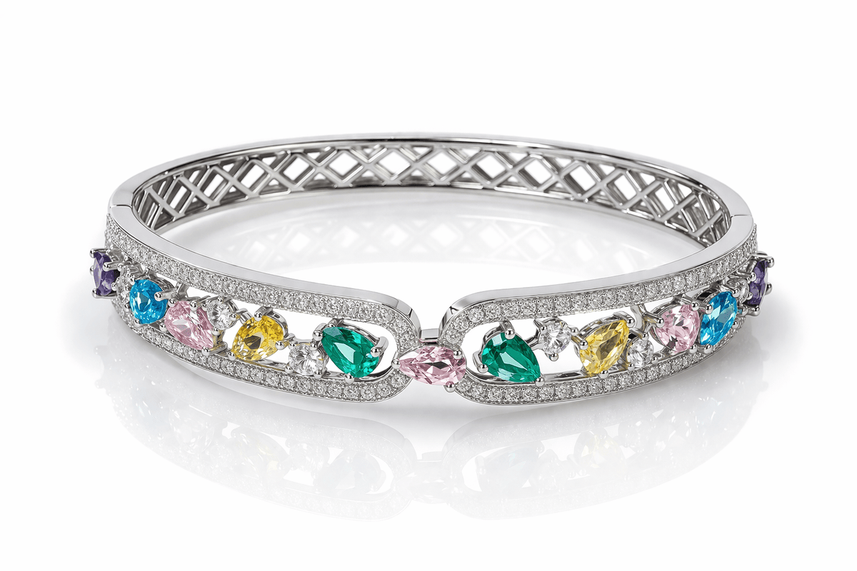 Cz Bracelet 09167 - KRISHNA'S SWETA JEWELLERY