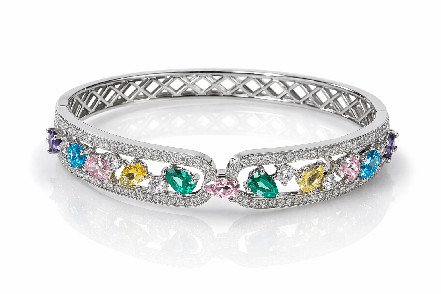 Cz Bracelet 09167 - KRISHNA'S SWETA JEWELLERY