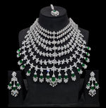 Cz Bride Necklace 01768 - KRISHNA'S SWETA JEWELLERY