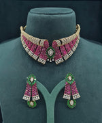 Cz Bride Set 05464 - KRISHNA'S SWETA JEWELLERY