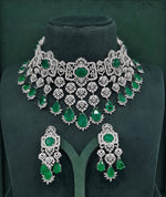 Cz Bride Set 10378 - KRISHNA'S SWETA JEWELLERY