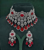 Cz Bride Set 10378 - KRISHNA'S SWETA JEWELLERY