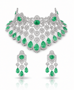 Cz Bride Set 10378 - KRISHNA'S SWETA JEWELLERY