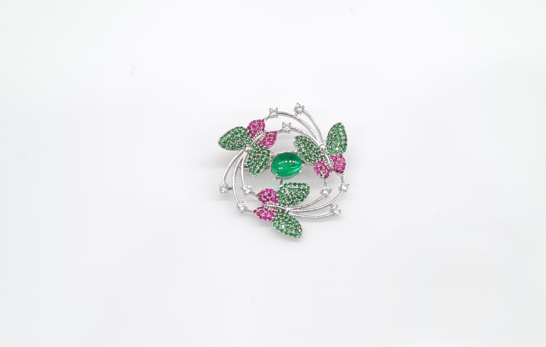 Cz Brooch 10571 - KRISHNA'S SWETA JEWELLERY