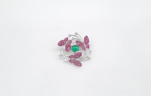 Cz Brooch 10571 - KRISHNA'S SWETA JEWELLERY