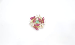 Cz Brooch 10571 - KRISHNA'S SWETA JEWELLERY