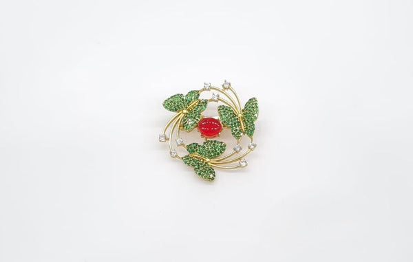 Cz Brooch 10571 - KRISHNA'S SWETA JEWELLERY
