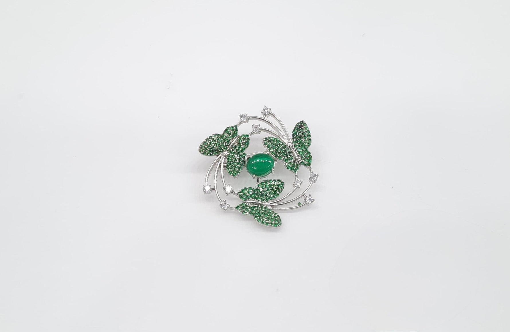 Cz Brooch 10571 - KRISHNA'S SWETA JEWELLERY