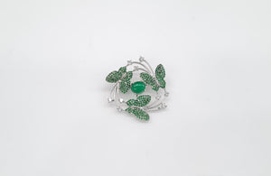 Cz Brooch 10571 - KRISHNA'S SWETA JEWELLERY