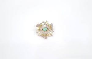 Cz Brooch 10571 - KRISHNA'S SWETA JEWELLERY