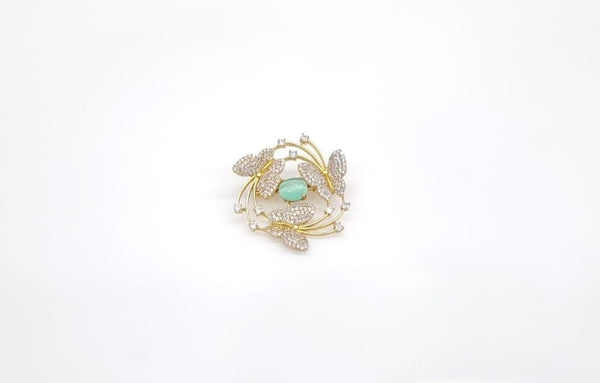 Cz Brooch 10571 - KRISHNA'S SWETA JEWELLERY